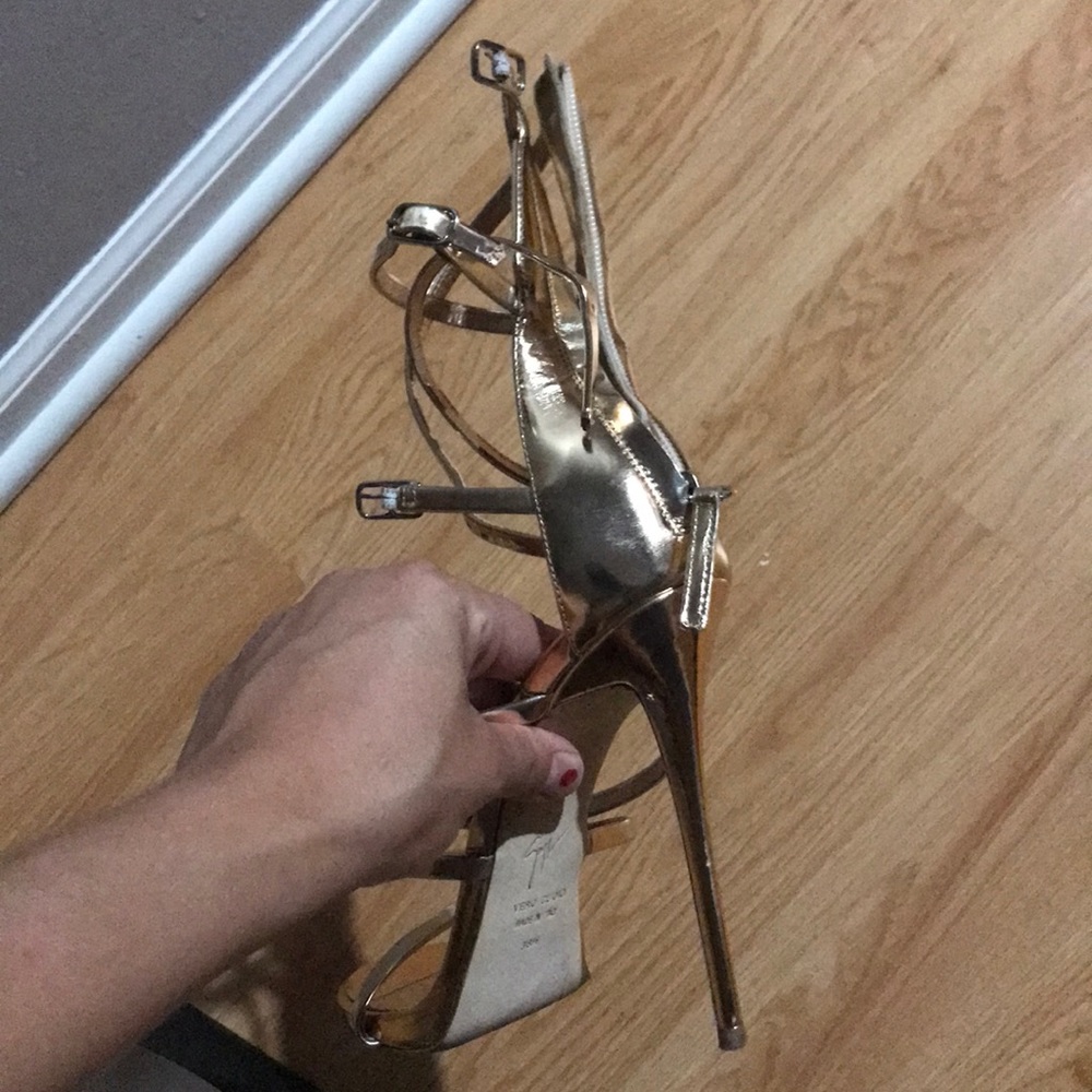 Giuseppe zanotti shooting Ramino sandals gold - Picture 7 of 8